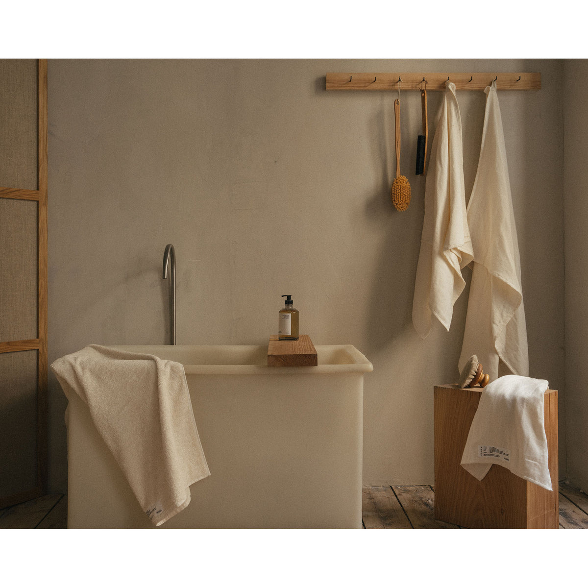 Heavy Towel - Bone White, Bath Towel