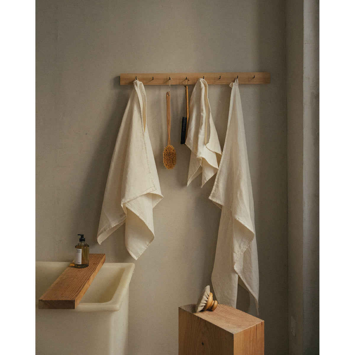 Heavy Towel - Bone White, Hand Towel