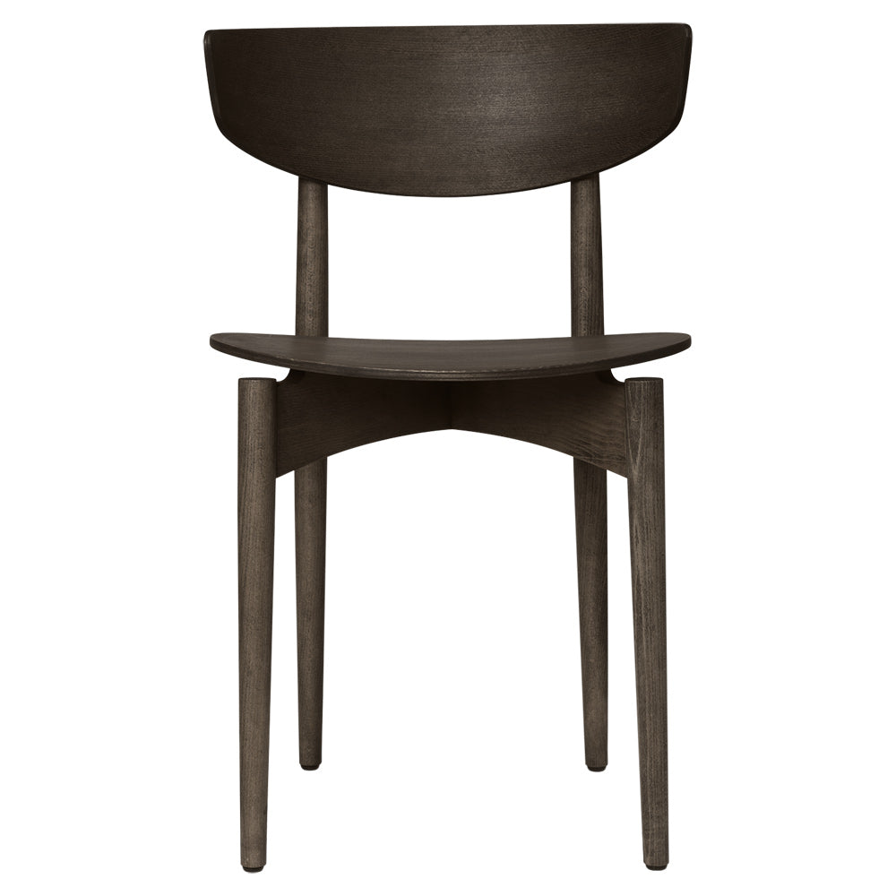 Herman Dining Chair - Wood, Dark Stained Beech