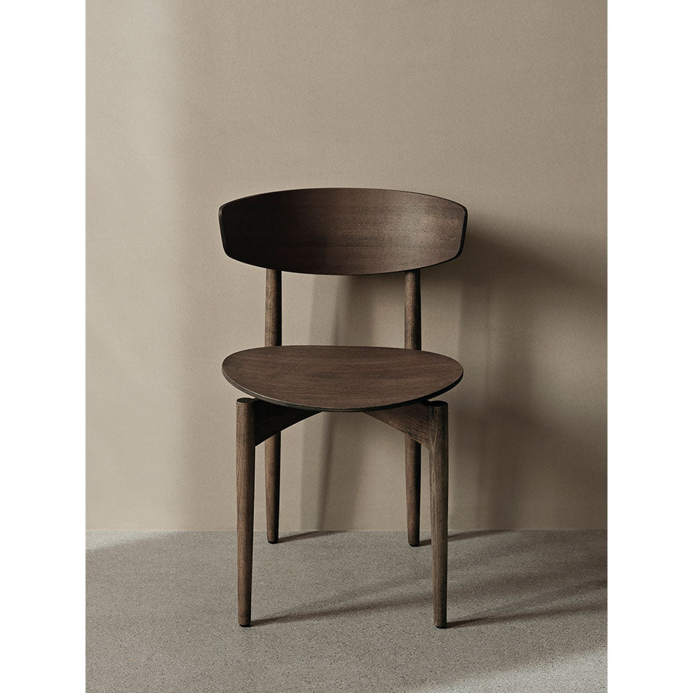 Herman Dining Chair - Wood, Dark Stained Beech