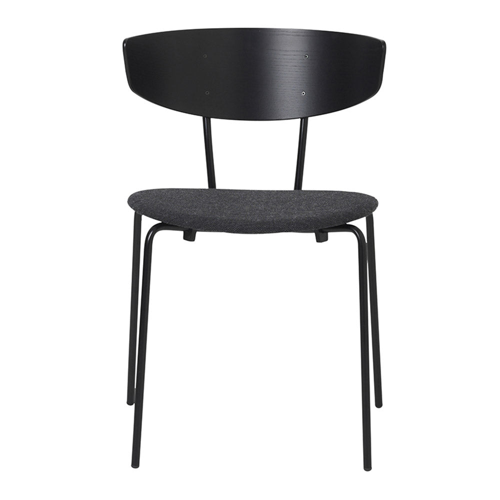 Herman Upholstered Chair - Black, Dark Gray