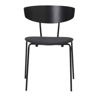 Herman Upholstered Chair - Black, Dark Gray