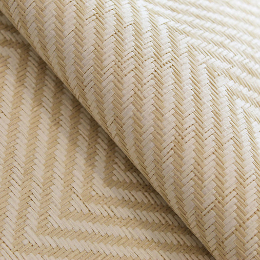 Herringbone Paperweave Wallpaper - Natural