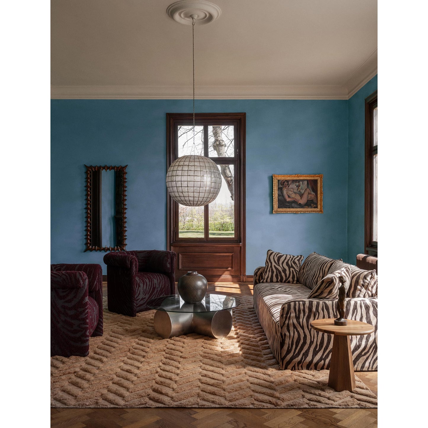 Herringbone Rug - Brown