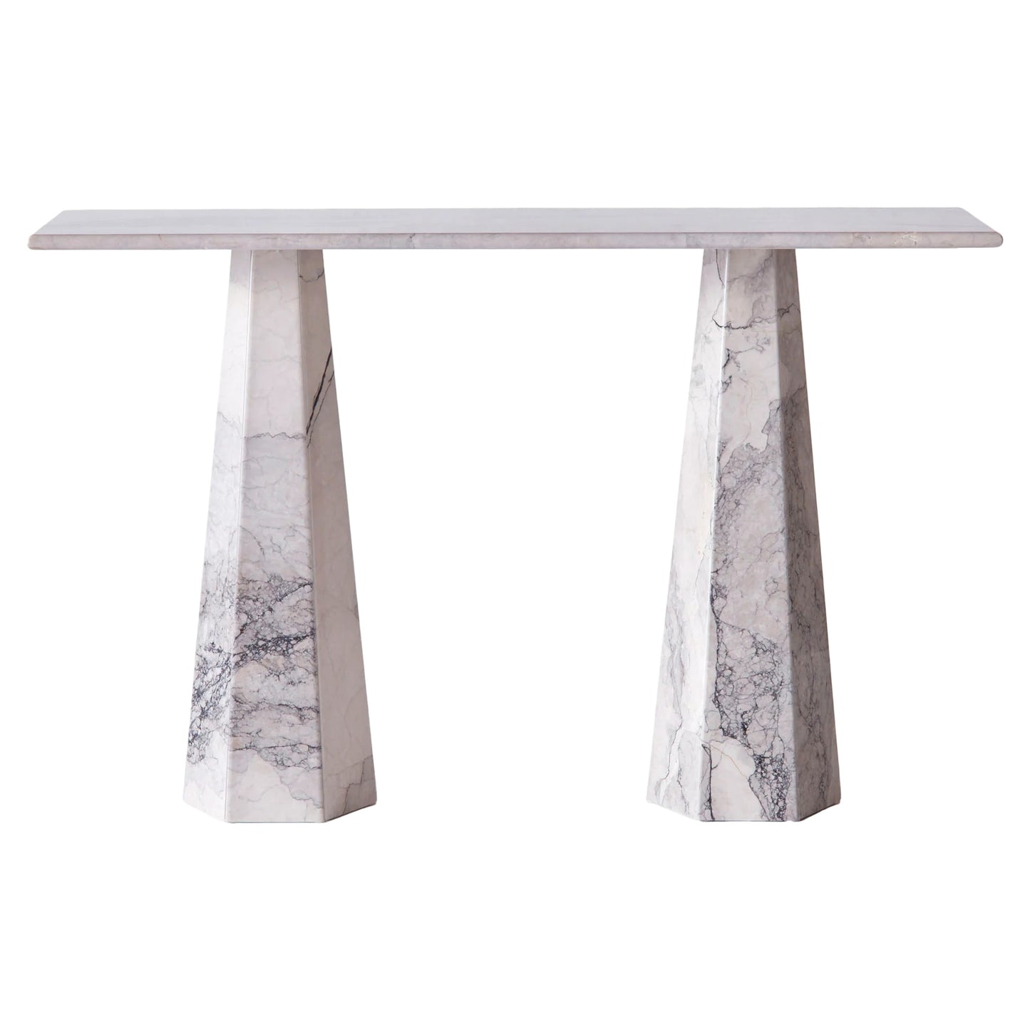 Hexagon Console Table - Albanian Gray