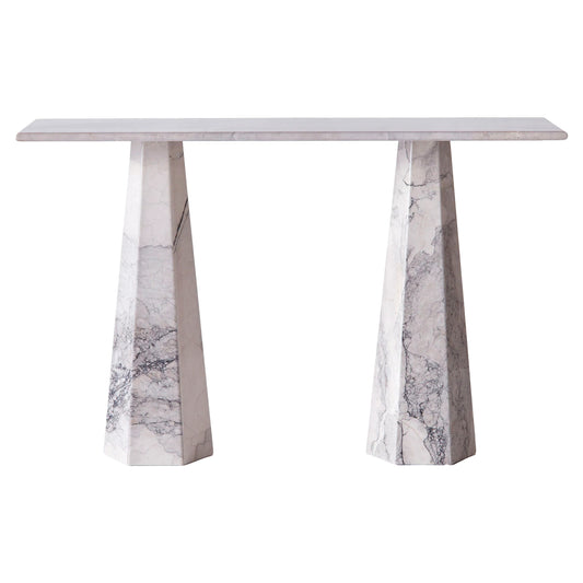 Hexagon Console Table - Albanian Gray