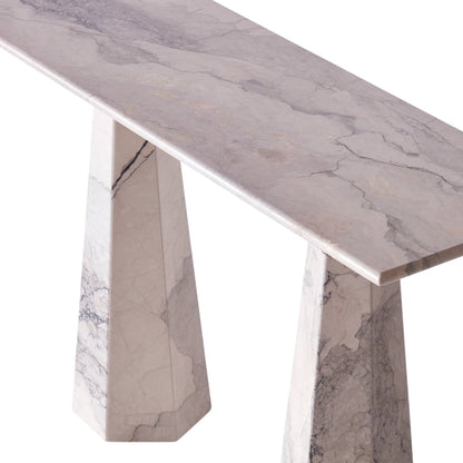 Hexagon Console Table - Albanian Gray
