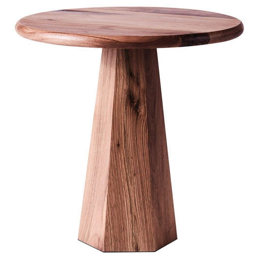 Hexagon Side Table - Walnut