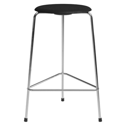 High Dot Stool 3 Legs - Black Ash, Chrome Base
