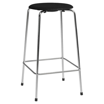 High Dot Stool 4 Legs - Black Ash, Chrome Base