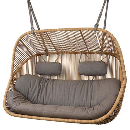 Hive Outdoor 2 Seater Sofa - Taupe Cushions, Taupe Rope Suspension
