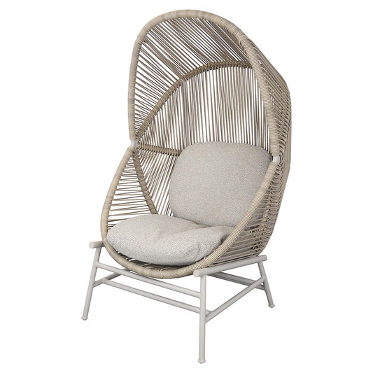 Hive Outdoor Chair - Desert Sand Cushions, Sand Weave Chair, Sand Aluminum Base