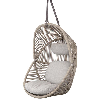 Hive Outdoor Chair - Desert Sand Cushions, Sand Weave Chair, Taupe Rope Suspension