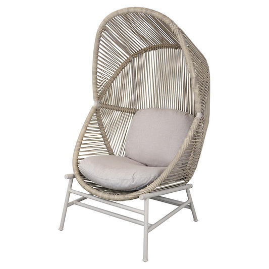 Hive Outdoor Chair - Sand Cushions, Sand Weave Chair, Sand Aluminum Base