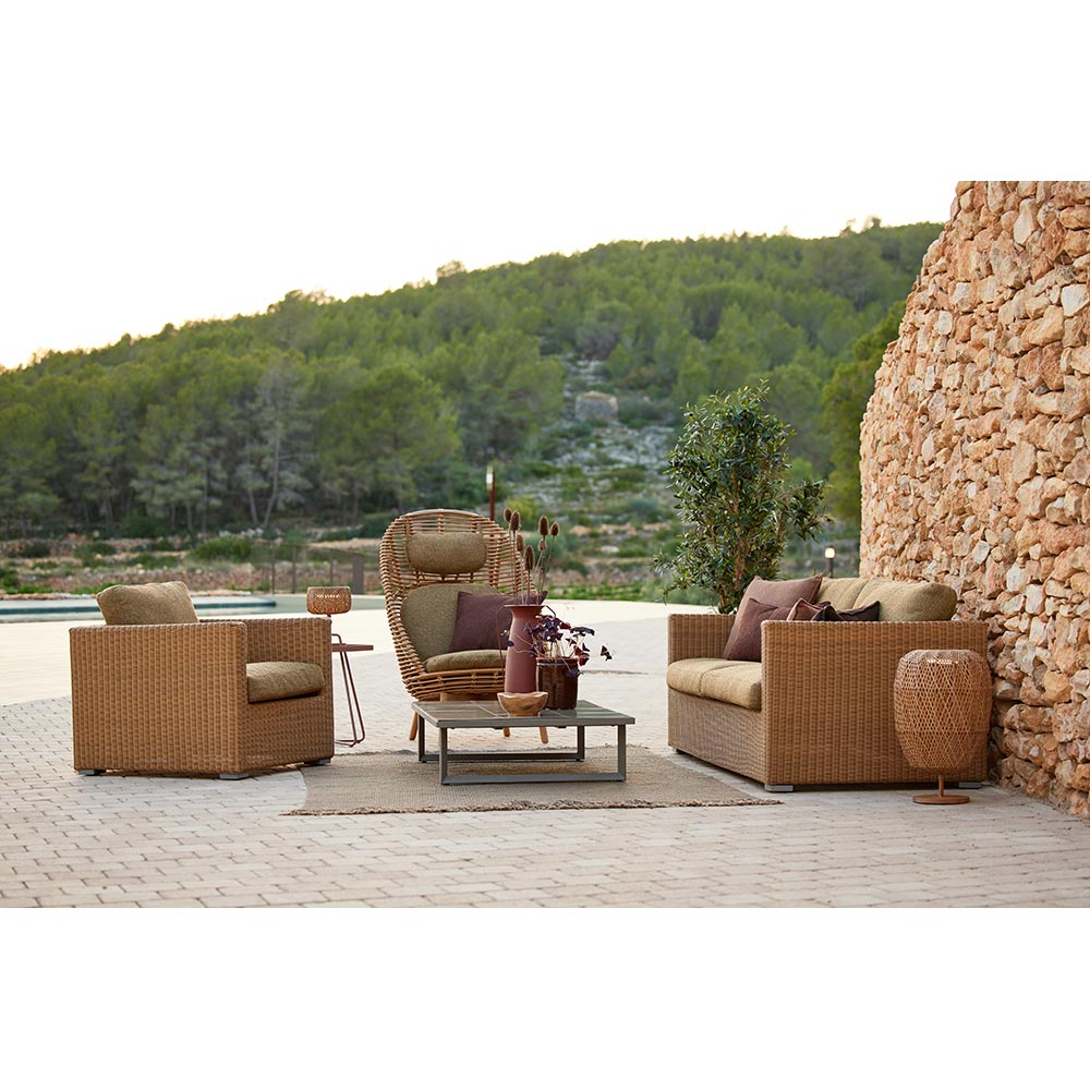 Hive Outdoor Highback Chair - Light Green Cushions