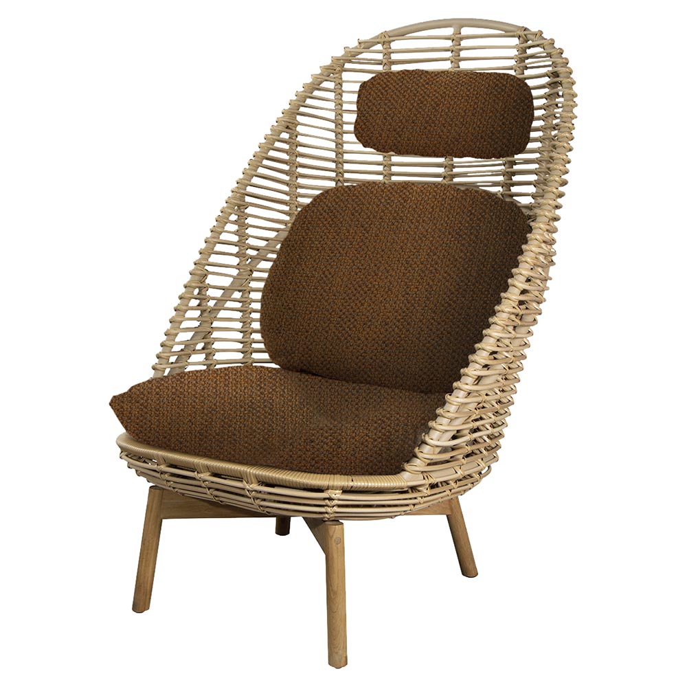 Hive Outdoor Highback Chair - Umber Brown Cushions