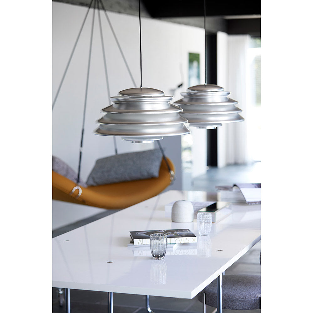 Hive Pendant - Polished Aluminum