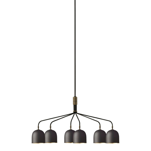 Howard 6 Arm Chandelier - Gunmetal