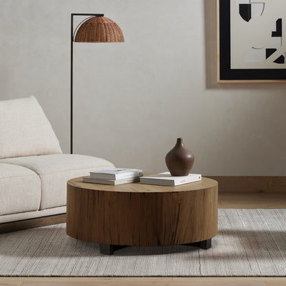 Hudson Round Coffee Table - Natural Yukas Resin