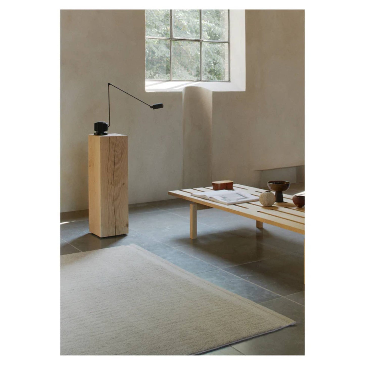 Hushed Frame Rug - Beige