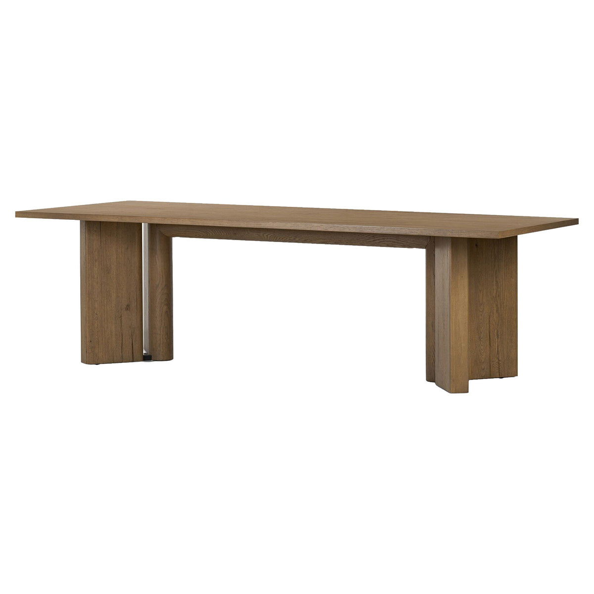 Huxley Dining Table - Rubbed Light Oak Veneer - 100"W