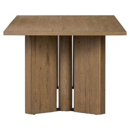 Huxley Dining Table - Rubbed Light Oak Veneer - 100"W