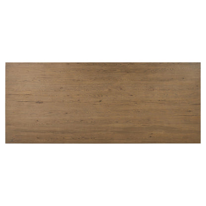 Huxley Dining Table - Rubbed Light Oak Veneer - 100"W