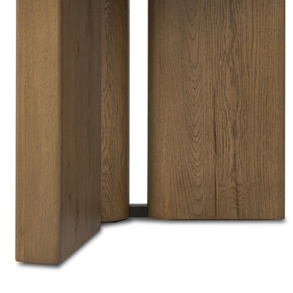 Huxley Dining Table - Rubbed Light Oak Veneer - 100"W