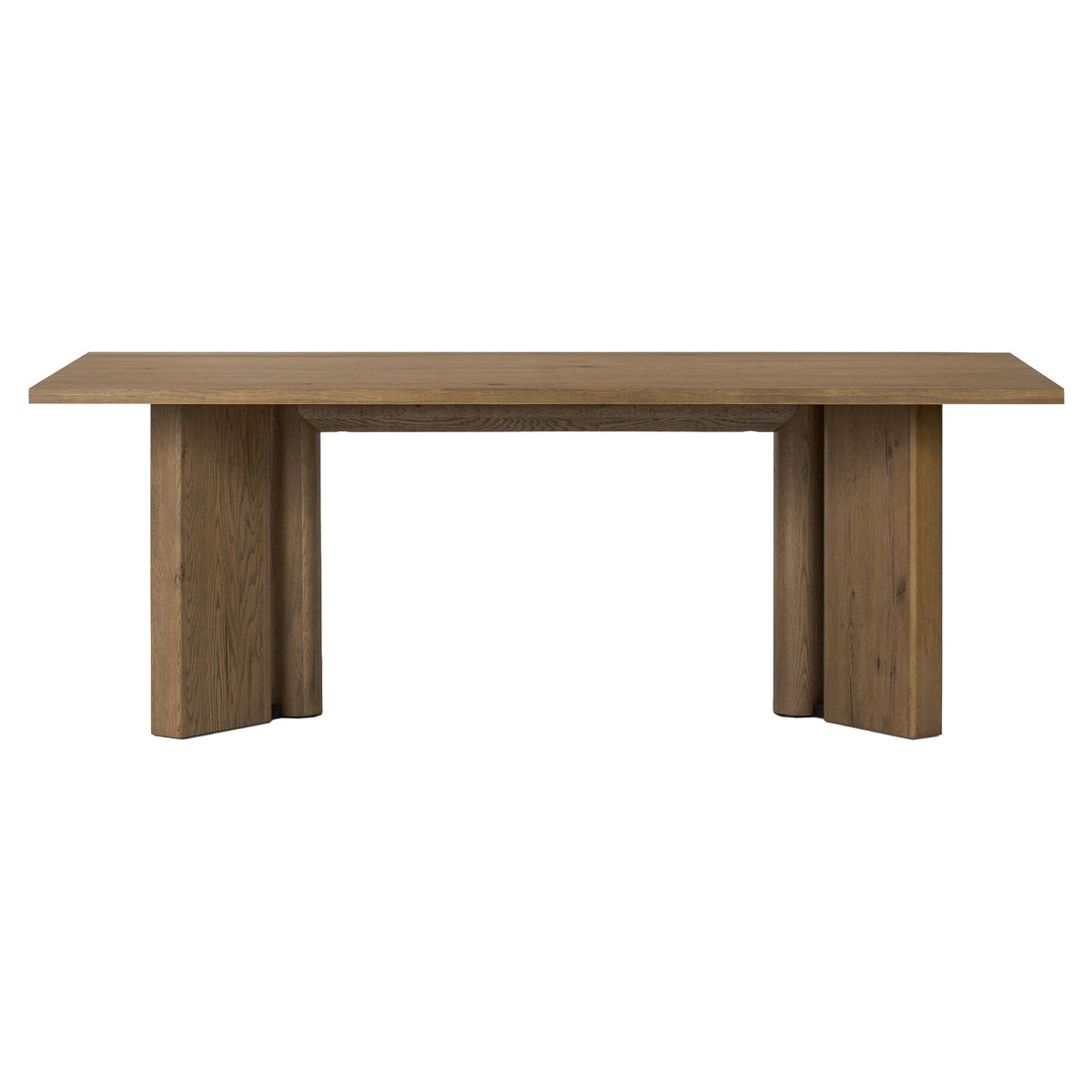 Huxley Dining Table - Rubbed Light Oak Veneer - 84"W