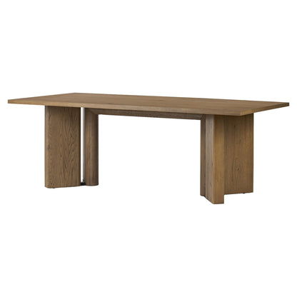 Huxley Dining Table - Rubbed Light Oak Veneer - 84"W