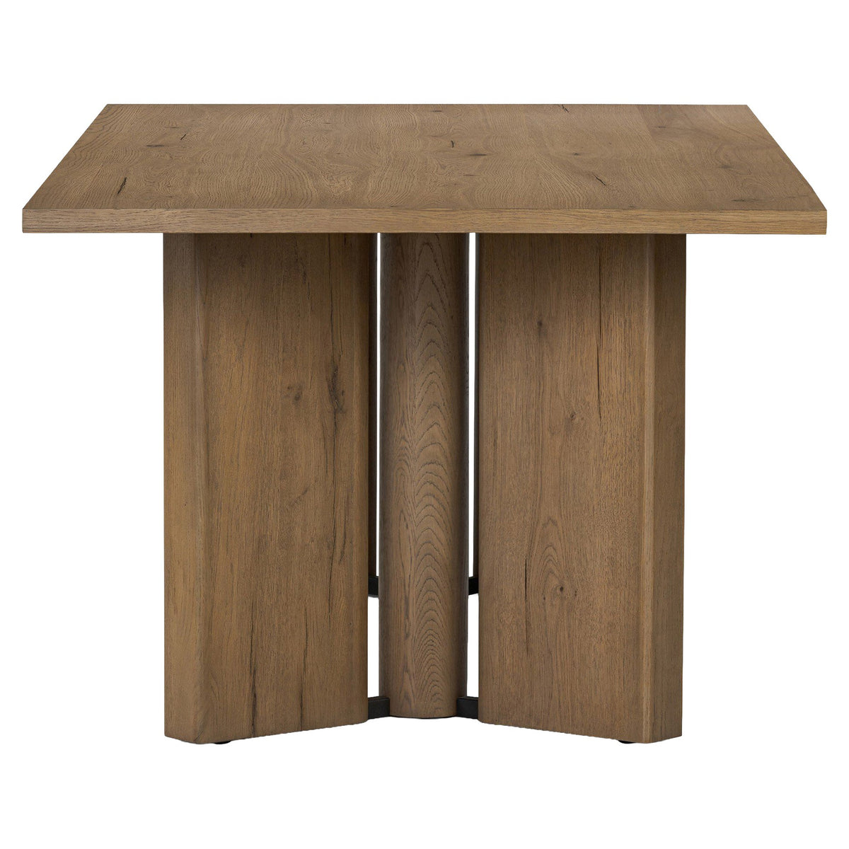 Huxley Dining Table - Rubbed Light Oak Veneer - 84"W
