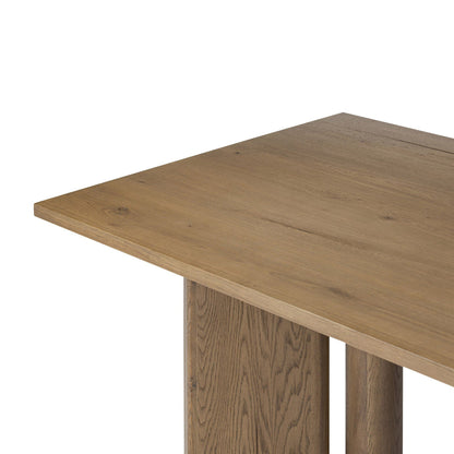 Huxley Dining Table - Rubbed Light Oak Veneer - 84"W