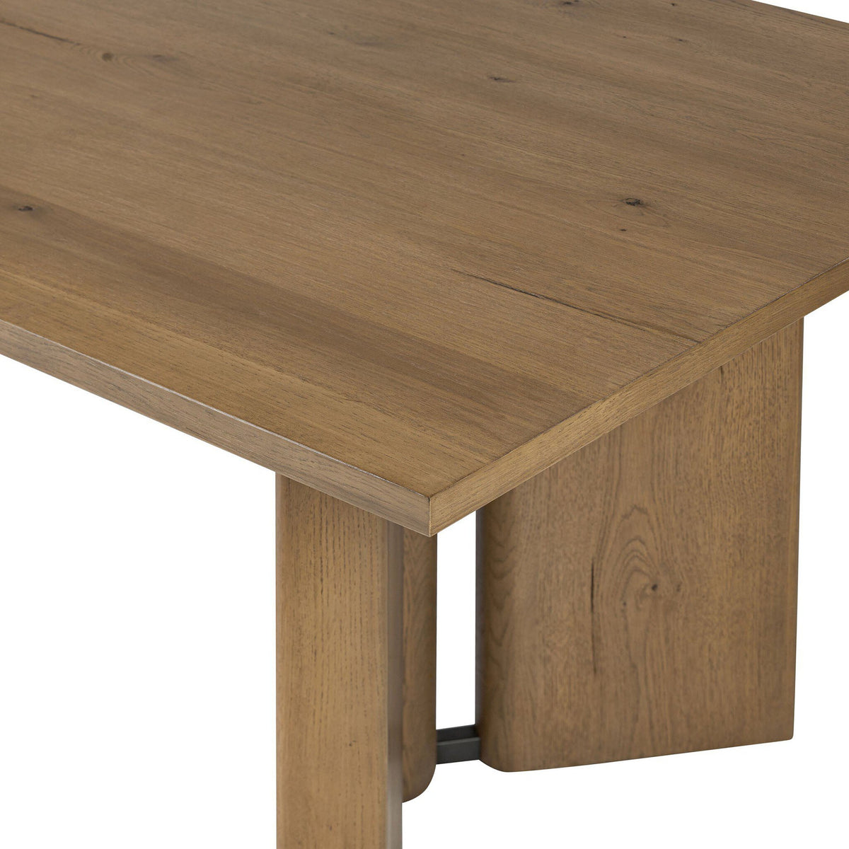 Huxley Dining Table - Rubbed Light Oak Veneer - 84"W