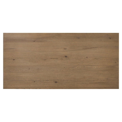 Huxley Dining Table - Rubbed Light Oak Veneer - 84"W