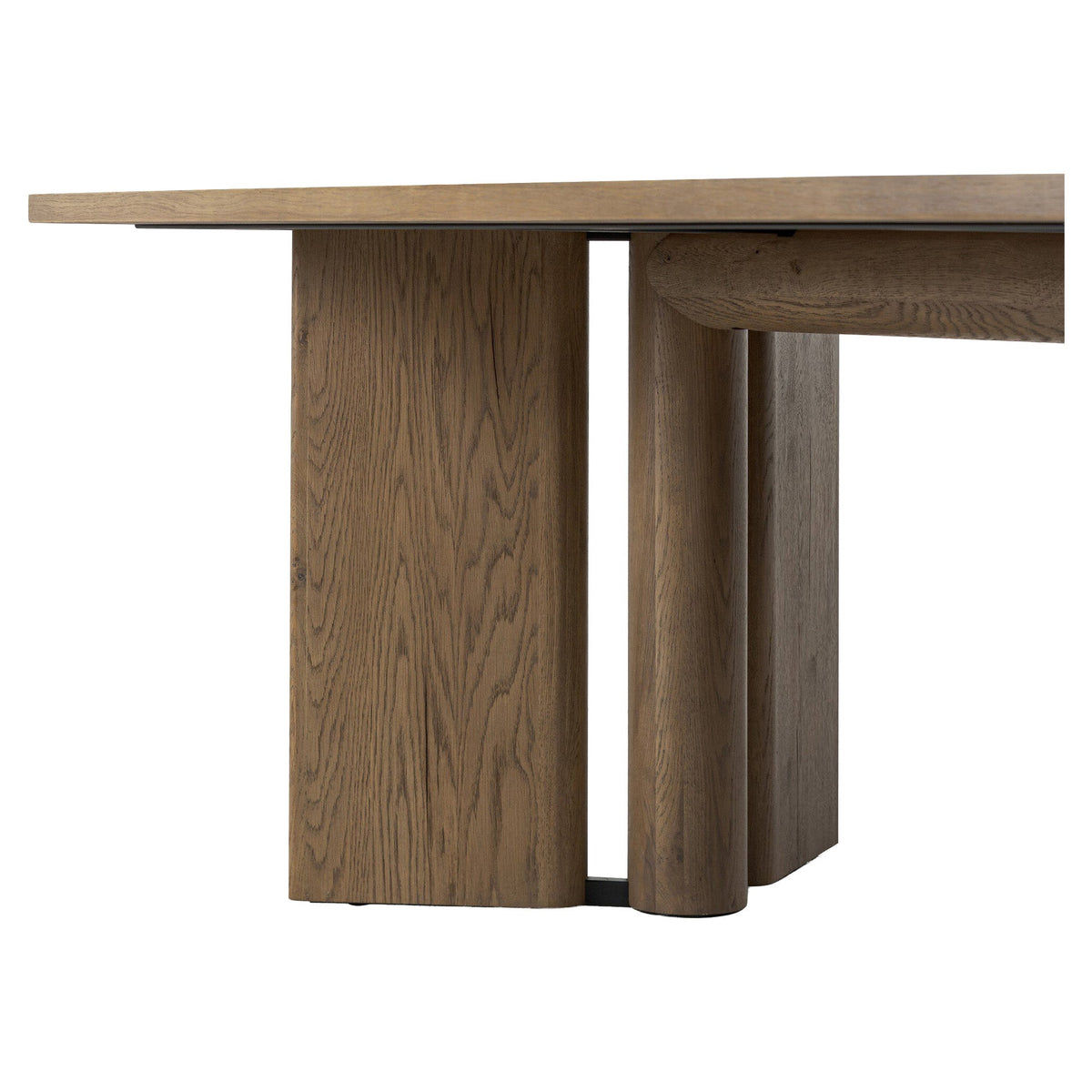 Huxley Dining Table - Rubbed Light Oak Veneer - 84"W