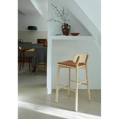 Hven Bar Stool - Oak White Soaped