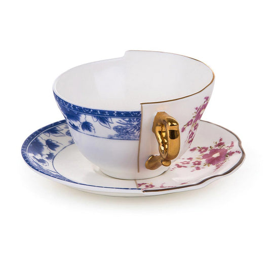 Hybrid Teacup With Saucer - Zenobia