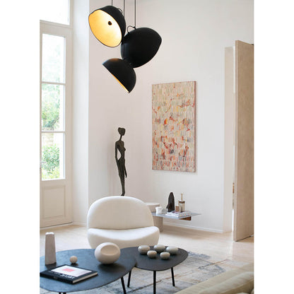 Hygge Armchair - Forest Boucle, Travertine Marble Feet