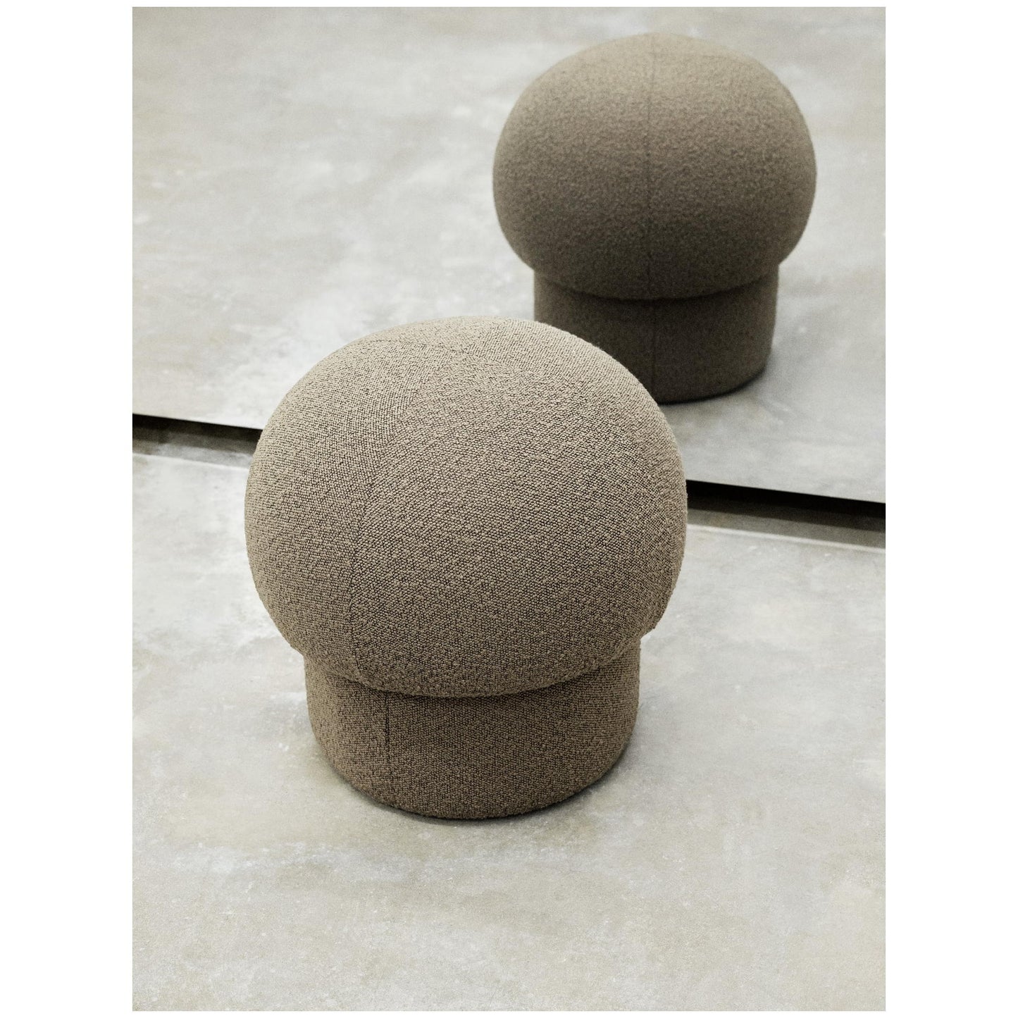 Uno Pouf - Brown, 19"W