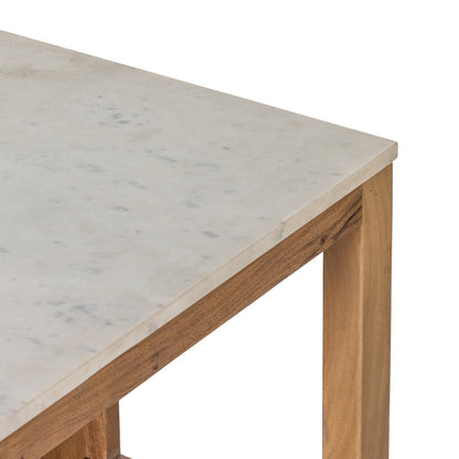 Indira Kitchen Island - White Marble
