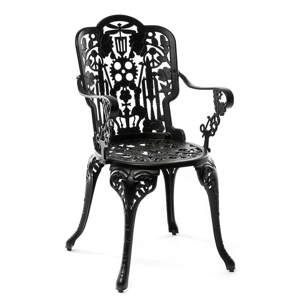 Industry Aluminum Armchair - Black