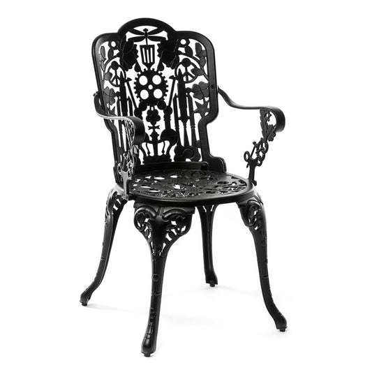 Industry Aluminum Armchair - Black