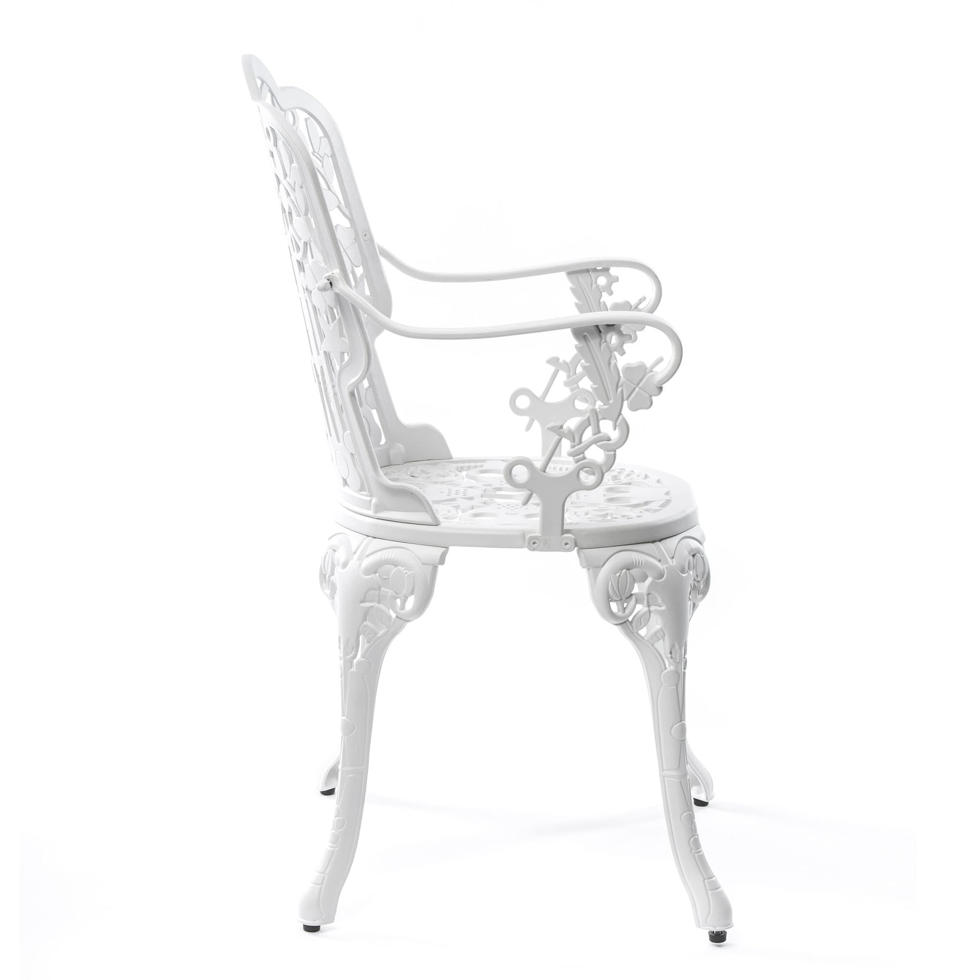 Industry Aluminum Armchair - White