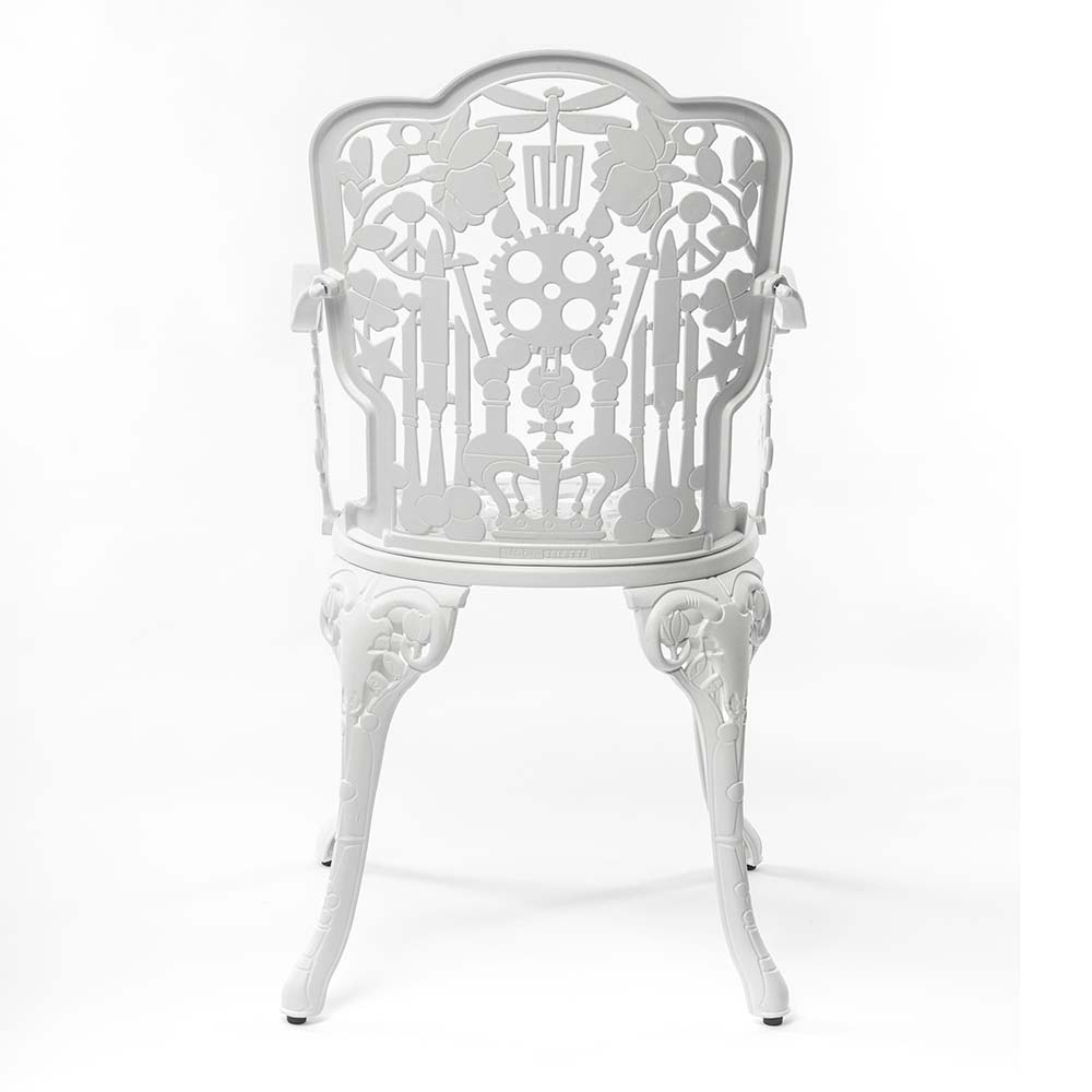 Industry Aluminum Armchair - White