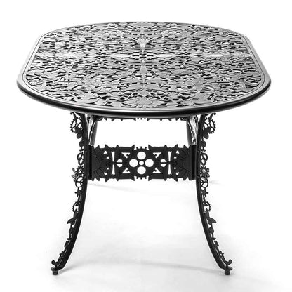 Industry Aluminum Oval Table - Black