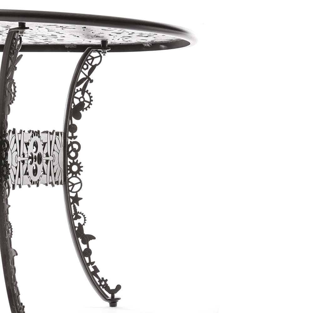 Industry Aluminum Oval Table - Black