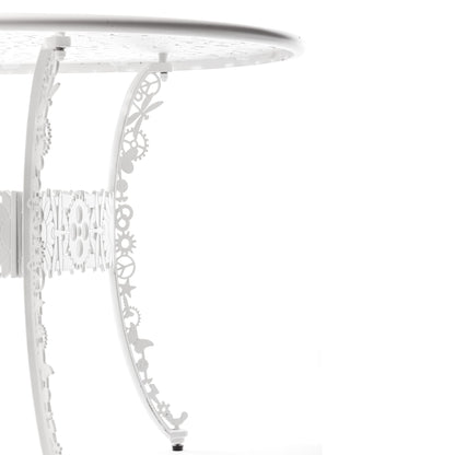 Industry Aluminum Oval Table - White