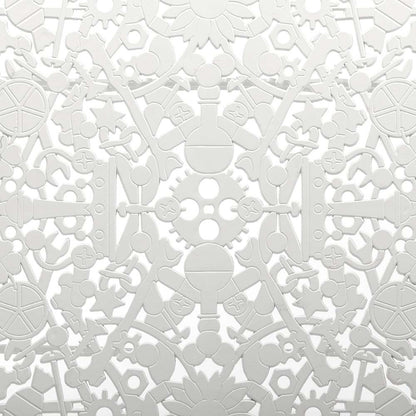 Industry Aluminum Oval Table - White