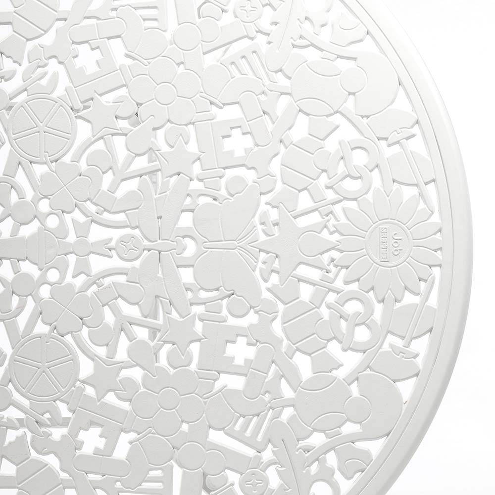 Industry Aluminum Oval Table - White