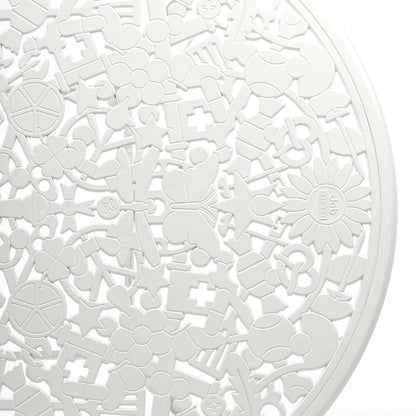 Industry Aluminum Oval Table - White